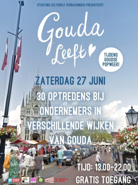 GOUDA(SFALT) LEEFT! ✨🎸

Aanstaande zaterdag 27 juni krijgen we lokaal muzikaal talent over de vloer op meerdere locatie op onze creatieve broedplaats. Samen met de rest van de stad vormen we één groot, gratis muzikaal pop-up festival! 🎪

Kom gezellig langs, luister, proef de sfeer en mis deze line-up op GOUDasfalt niet:

🕒 Het Tijdschema:

Letters From Eden @ Maak Ministerie | 12:45 • 14:15 • 15:45

Corinde Warmerdam @ Yogabird | 13:00 • 14:00 • 15:00

Jinn Tree Bugs @ Maak Ministerie | 13:30 • 15:00 • 16:30

D. Bernard (Diederik Wentink) @ Laboratorium | 13:30 • 14:30 • 15:30

Met wie sta jij zaterdag vooraan? Tag je festivalmaatjes in de comments! 👇

#GoudaLeeft #GOUDasfalt #CreatieveBroedplaats #Gouda